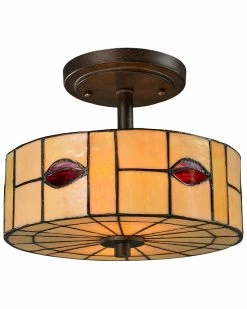 Coupon 🌟 Dale Tiffany Fantom Leaf Semi Flush Mount Home Sconces & Wall Mounts 😉