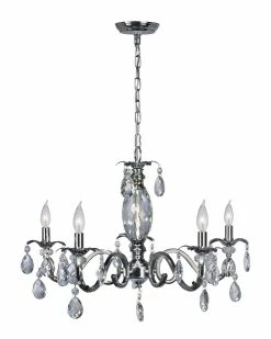 Flash Sale ⭐ Dale Tiffany Clara 24% Lead Crystal Chandelier Home Ceiling Lighting 🛒