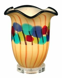 Buy π€© Dale Tiffany Celebration Hand Blown Art Glass Accent Lamp Home Table & Desk Lamps β€οΈ