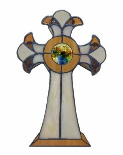 Flash Sale 😀 Dale Tiffany Cross Accent Table Lamp Home Table & Desk Lamps 🧨