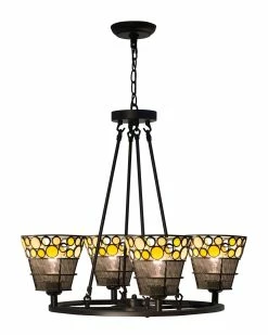 Best Sale ✔️ Dale Tiffany Pasqual 4-Light Mesh Hanging Fixture Home Ceiling Lighting 😀