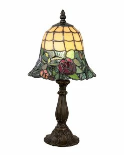 Budget 😀 Dale Tiffany Walcott Rose Accent Lamp Home Table & Desk Lamps ✨
