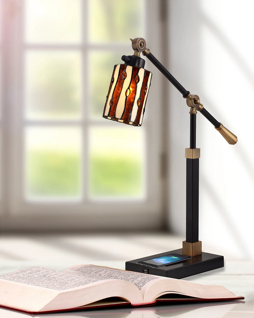 Buy π Dale Tiffany Diamond Hill Desk Lamp With Wireless And USB Charger Home Table & Desk Lamps π 2 Buy π Dale Tiffany Diamond Hill Desk Lamp With Wireless And USB Charger Home Table & Desk Lamps π - Image 2