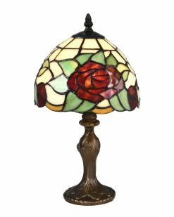 Hot Sale βοΈ Dale Tiffany Indian Rose Accent Table Lamp Home Table & Desk Lamps π―