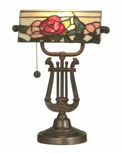 Cheap 🎁 Dale Tiffany Broadview Bank Accent Table Lamp Home Table & Desk Lamps 👏
