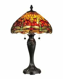 Cheap π€© Dale Tiffany Reves Dragonfly Table Lamp Home Table & Desk Lamps β