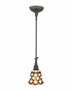 New 😀 Dale Tiffany Peacock Mini Pendant Home Ceiling Lighting 🤩
