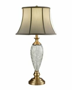 Discount π Dale Tiffany Brewars 24% Lead Crystal Table Lamp Home Table & Desk Lamps β